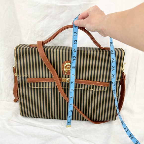 Chenson Vintage Striped Satchel - Picture 4 of 13